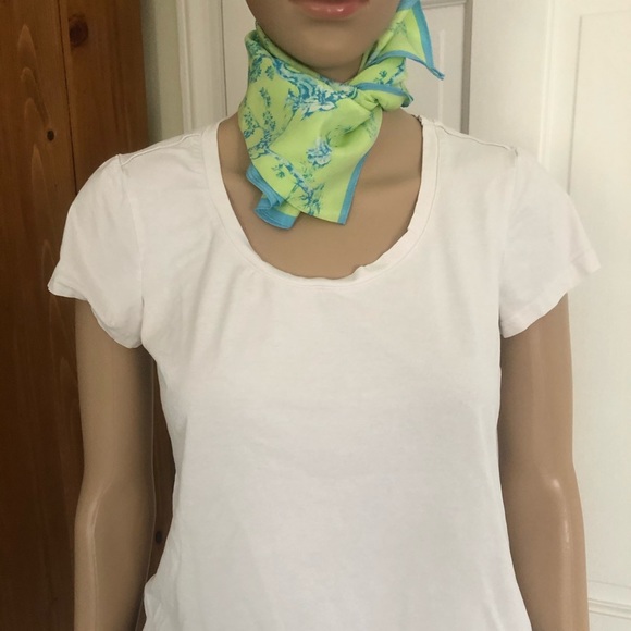 Gorgeous Silk Scarf w Empirical Asian-Inspired Motif - Picture 2 of 3